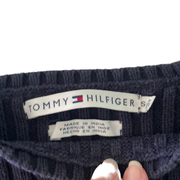 Vintage 2001 Tommy Hilfiger. Navy Small. Women. Sweater - Picture 2 of 7